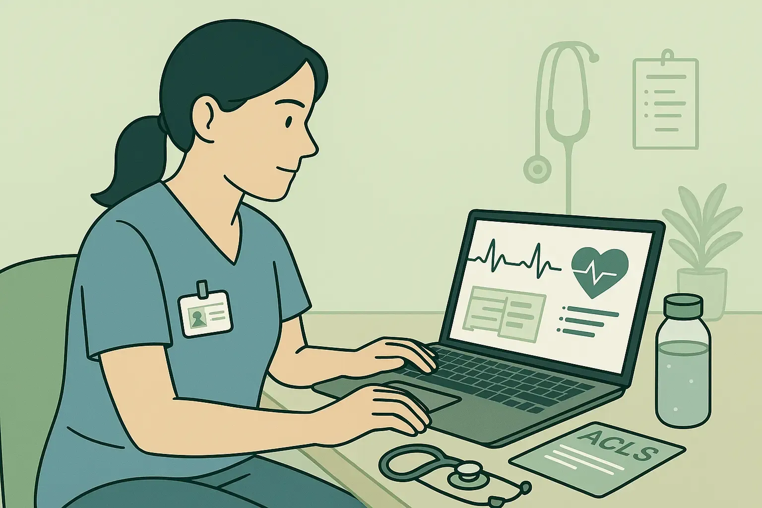 Cheap ACLS recertification online which includes ECG and Algorithm Review